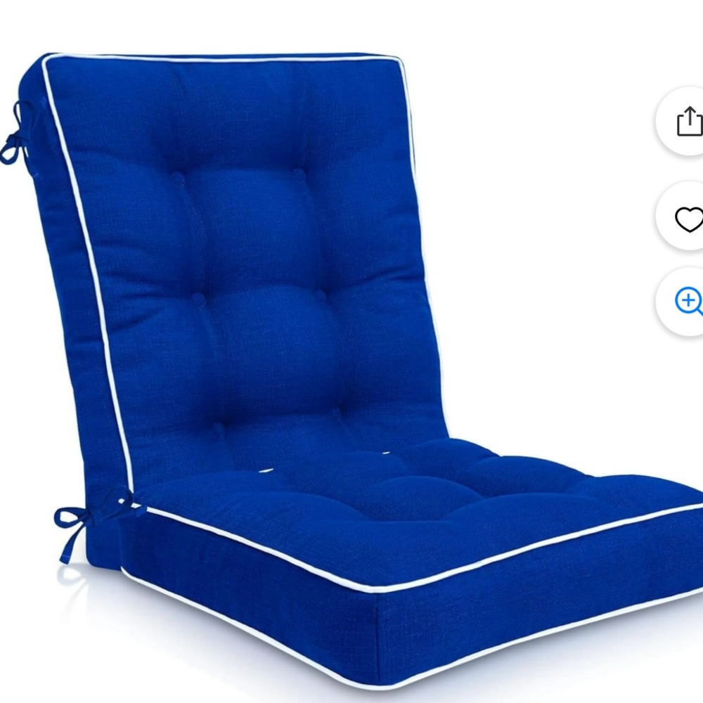 NWT Synoratory 17 in x 38 in Outdoor Seating Cushions Water Resistant Chair Pads
